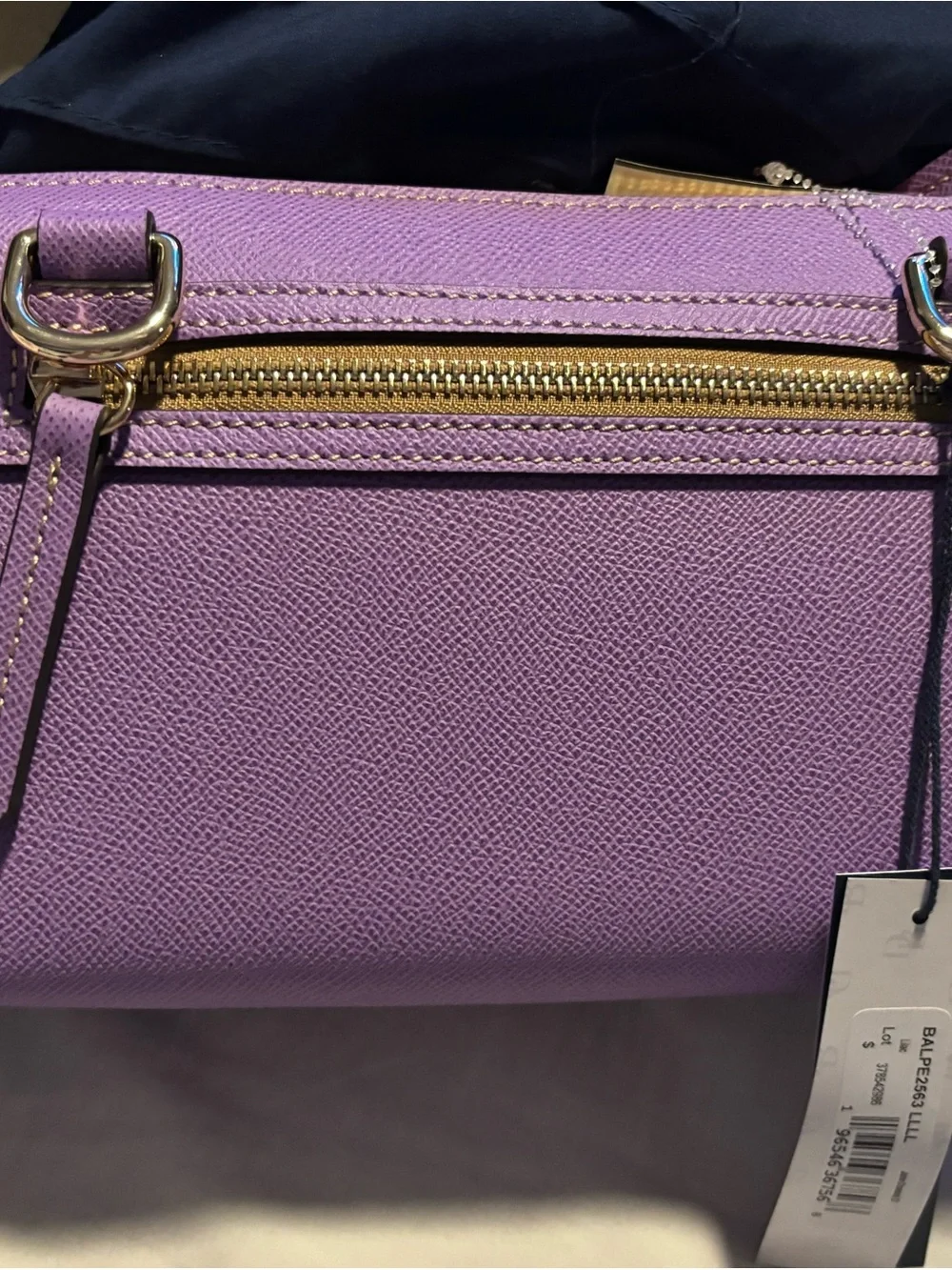 Dooney & Bourke Lavender Purple Pebbled Leather Crossbody - Picture 3 of 7